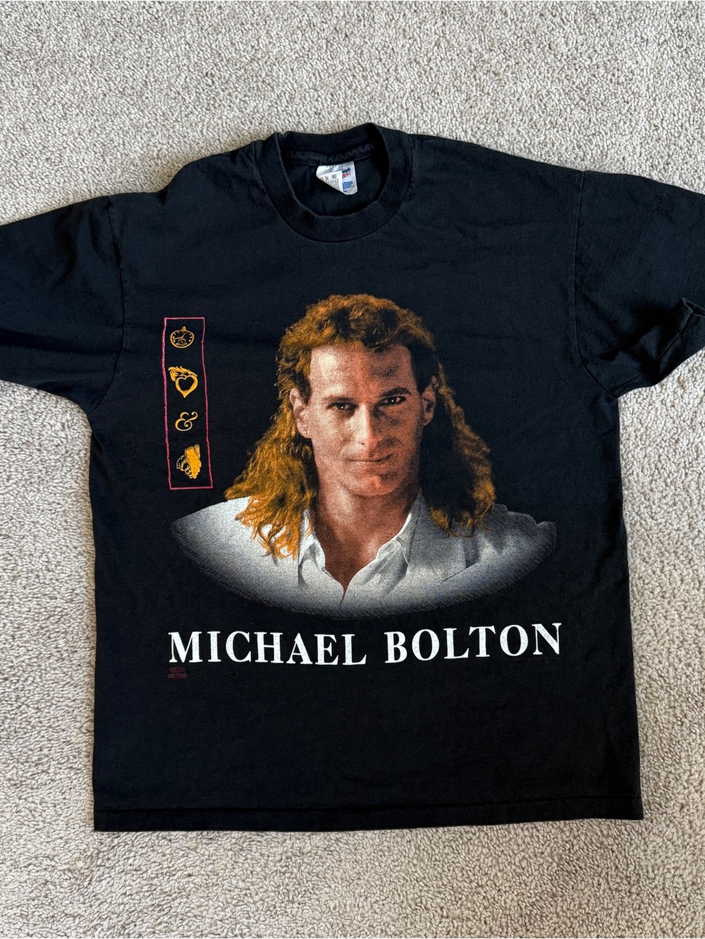 Vintage 1993 Michael Bolton Timeless Summer Tour T Shirt Single Stitch Large